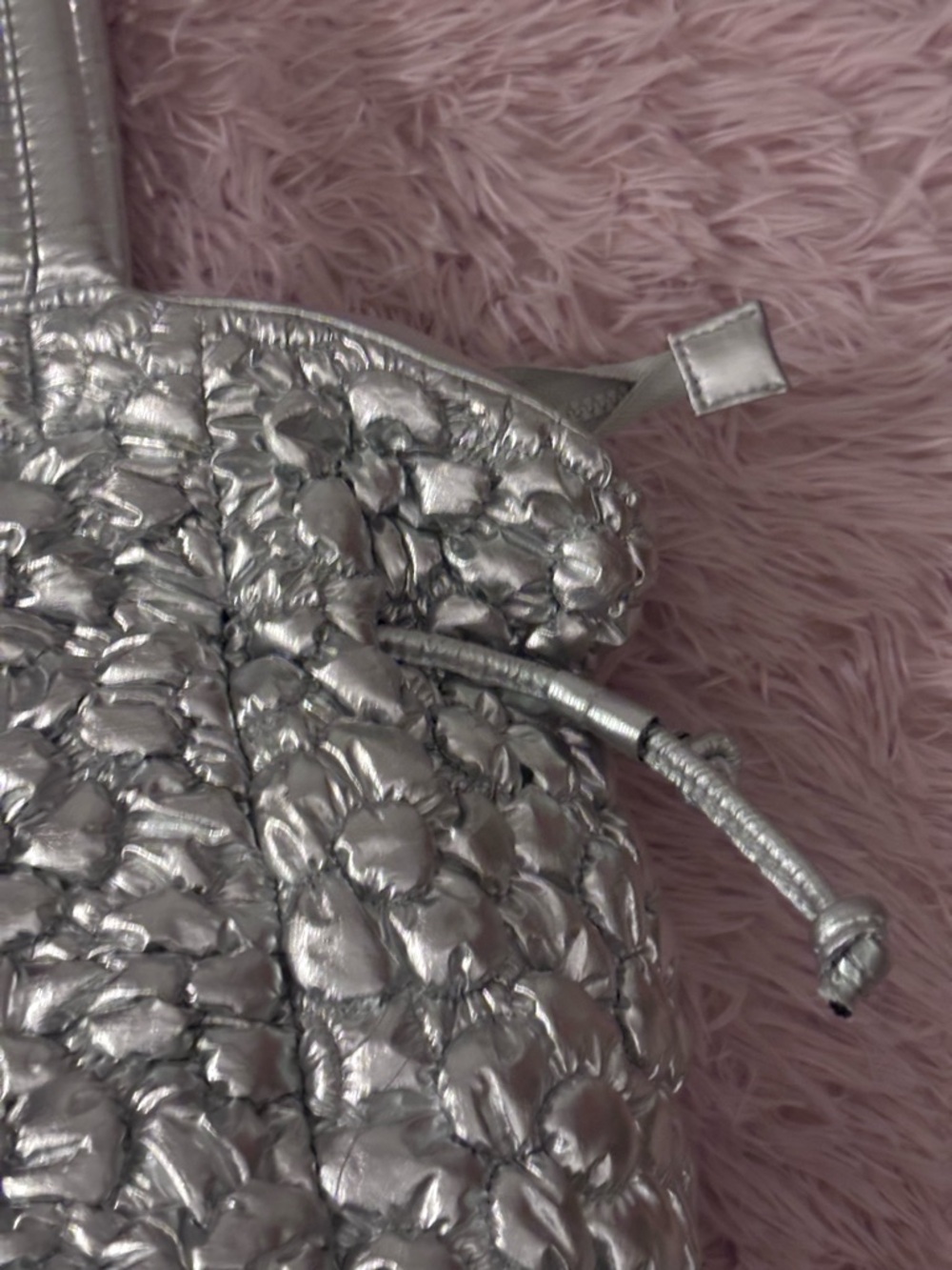 Silver Quilted Tote Bag - Wildfox - Picture 5 of 7